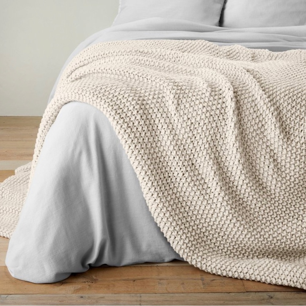Casaluna Knit Bed Blanket - king size in Natural
